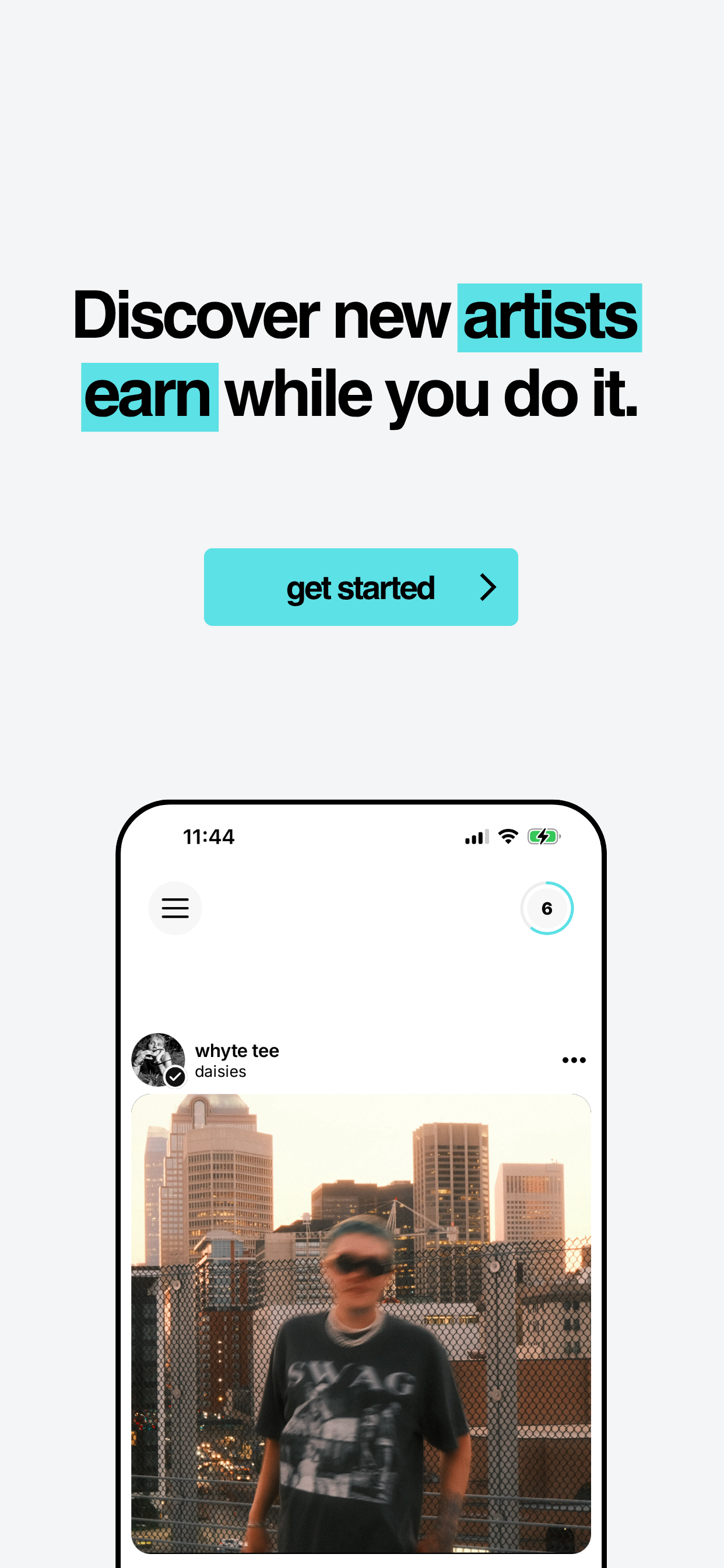 Discover new artists, earn while you do it.